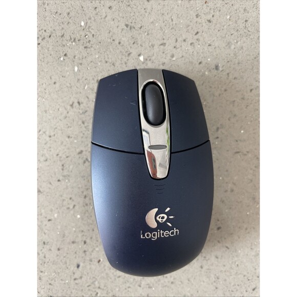 Logitech V200 M-RBK93B Blue Wireless Mouse & USB Dongle Receiver 2.4ghz tested - Picture 2 of 10
